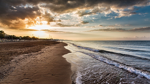 sea sunset beach sky canon 6d belek sand water summer sun