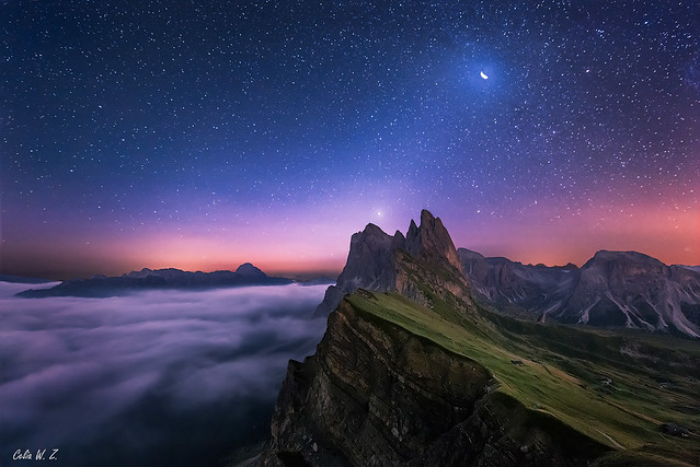 The Sparkling Sky Above The Seceda