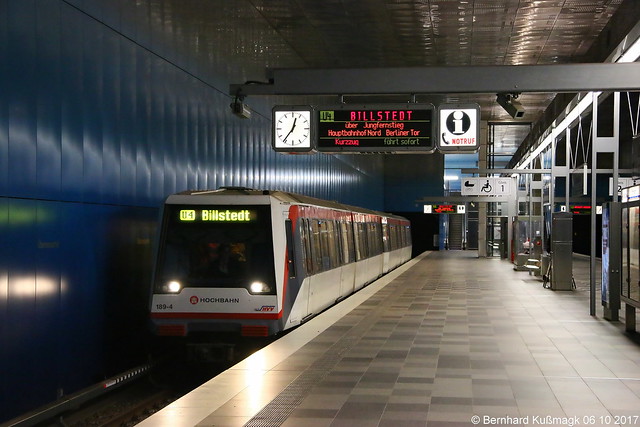 Europa, Deutschland, Hamburg, Hamburg, U-Bahnhof Überseequartier, U-Bahn-Linie U4