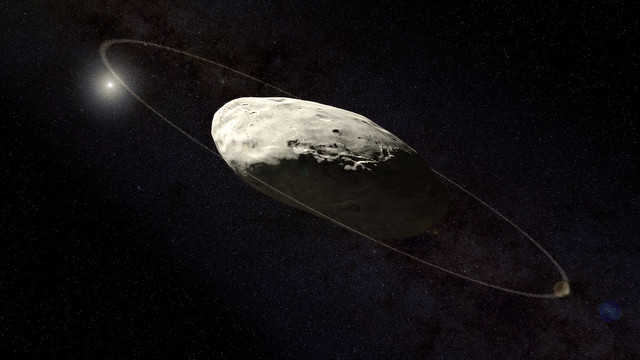 Haumea with rings