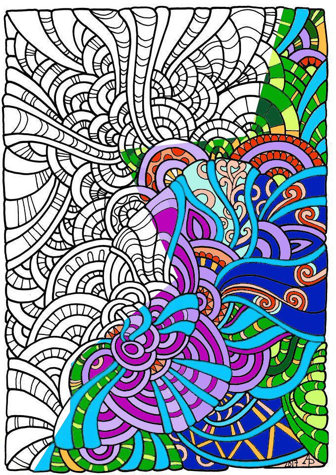 ODCchooseColor | Example of adult coloring hobby. This is fr… | Flickr