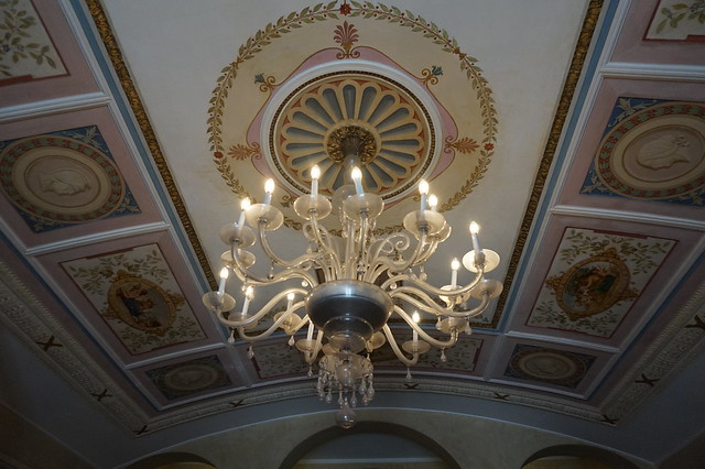 Palais Gopcevich, Trieste : Plafond du Hall d'entrée