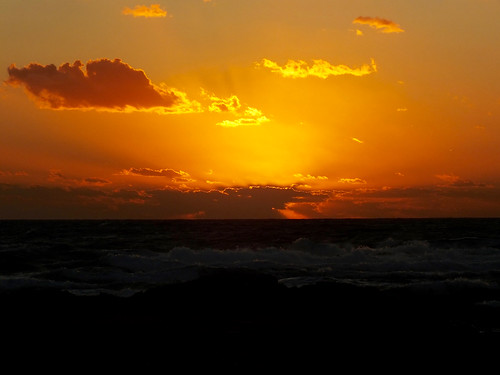 Sunset near Lavrakas beach, Gavdos