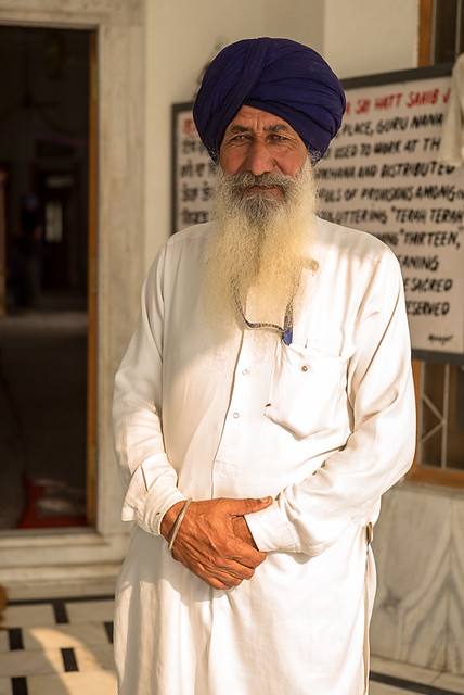 Sikh Man - Gurdwara Hatt Sahib - Punjab - India