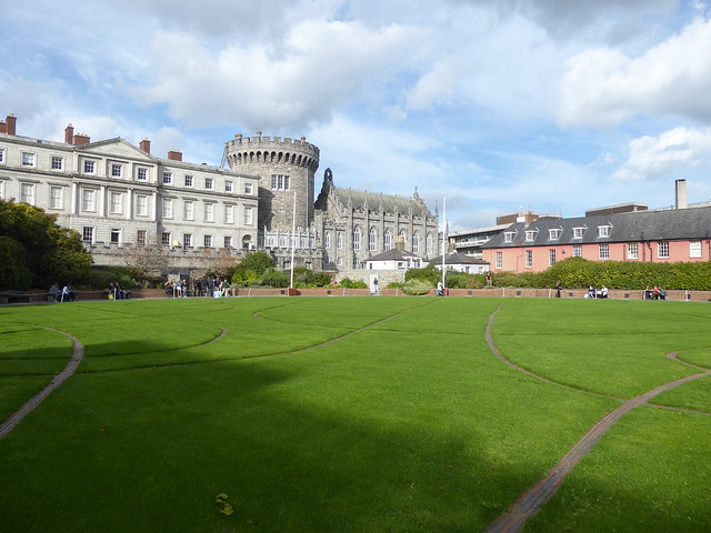Dublin Castle - view from Dubhlinn Gardens