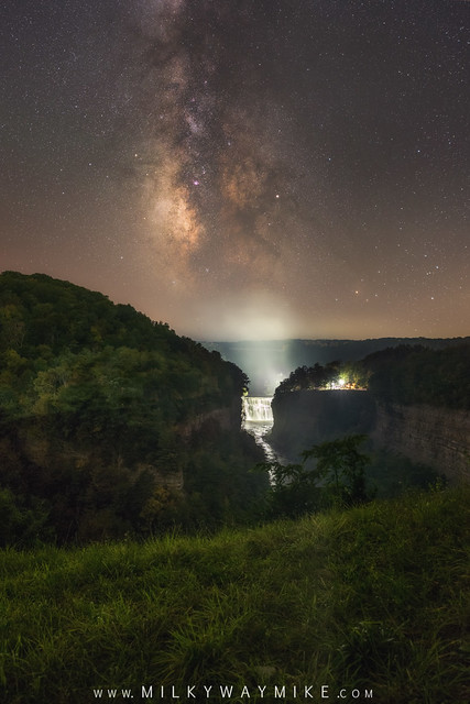 Inspiration Point, Letchworth State Park at night