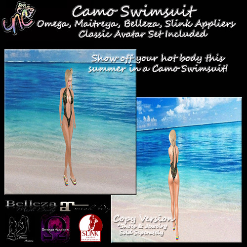 Camo Swimsuit Ad | by nomikitremmor