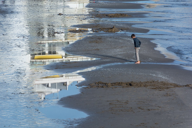 Reflexos a la platja de Sant Sebastià de Sitges | Garraf | Costa Barcelona