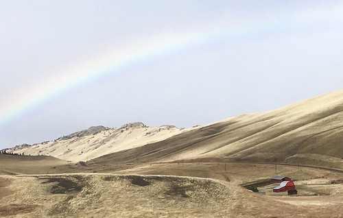 barns montana scenic scenery rainbow