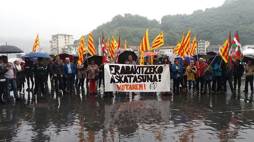 2017ko urriak 1. Kataluniaren aldeko mobilizazioak.