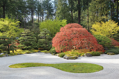 portland japanese garden april 2017 or oregon