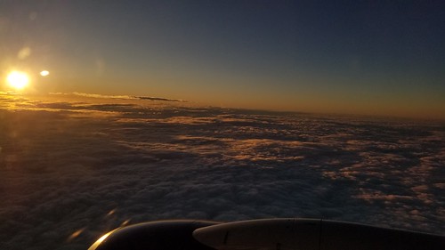 horizon sunrise plane aircraft jet landscape sunset