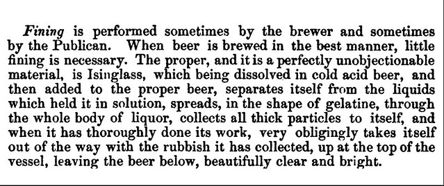 The Fining of Cask Ale (in 1850)