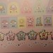 Sanrio calendar diary sticker set. (It comes at the end of all the wall calenders with the characters that are starred in the calendar)