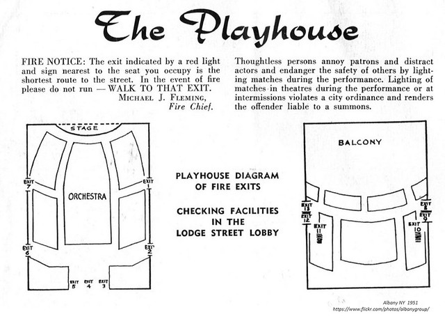 The Playhouse Theatre  Lodge st  1951  albany ny