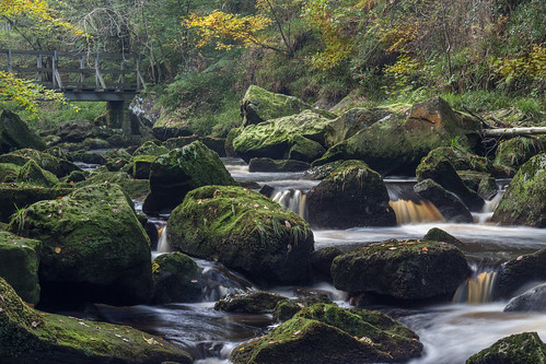 river nature water rocks goathland mallyanspout autumn