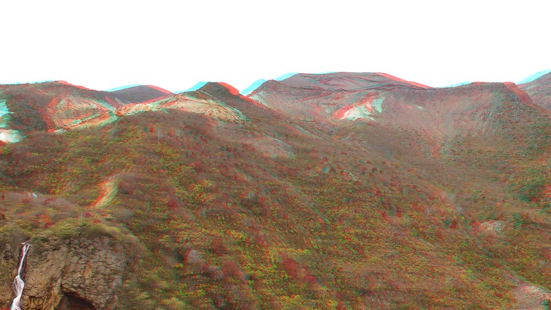 Mount Zao, anaglyph