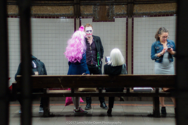 Costumed Commuters at 57th & Seventh Ave. Station