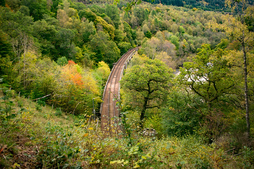 historic scotland railway trees autumn killiecrankie viaduct green pentaxkr pentax pentaxdal
