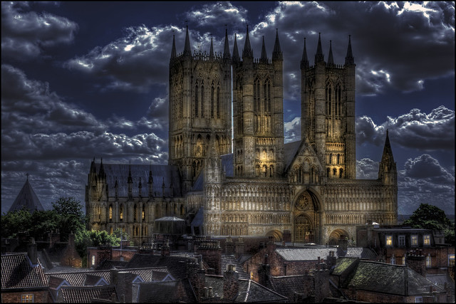 Lincoln Cathedral night