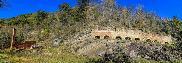 Pano of Round Top Cement Mill Kilns