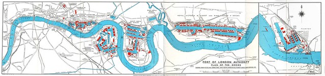 PLA - Map of London Docks, circa 1967