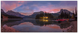 Sunrise at Emerald Lake