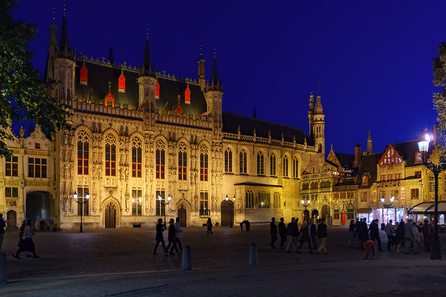 Nighttime In Burg Square