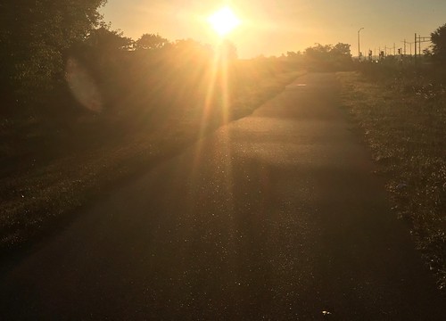 Sunrise along Janesville Segment - Ice Age Trail by Amy Bayer, sunrise iceagetrail wisconsin trail janesvillewi nationalparksservice
