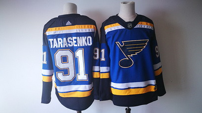 Men's St. Louis Blues #91 Vladimir Tarasenko Blue 2017-2018 Hockey Stitched NHL Jersey