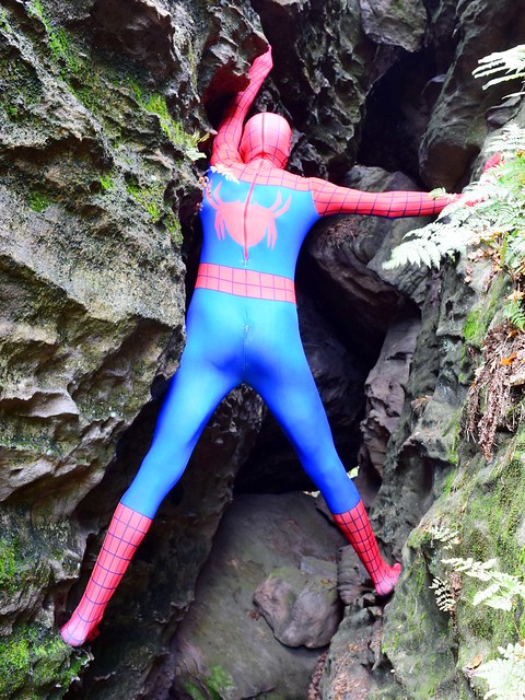 Spiderman in the mountain
