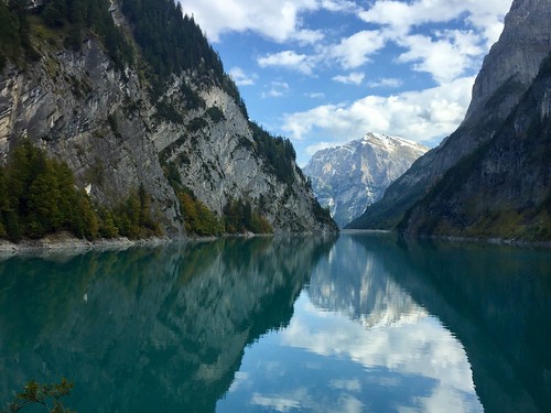 blue blau lake see stausee reservoir mountain berge alpin gigerwald sankt martin bad ragaz switzerland
