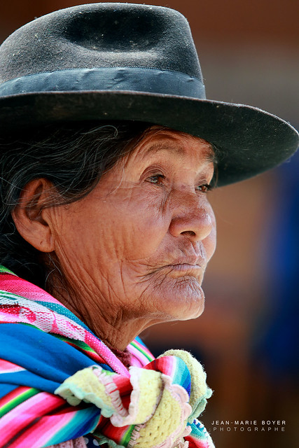 Portrait d'une Bolivienne a Sucre