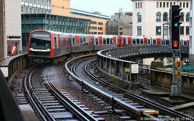 Europa, Deutschland, Hamburg, Hamburg, nordöstlich des Hochbahnhofs Rödingsmarkt, U-Bahn-Linie U3