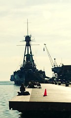 Thessaloniki, georgios averof cruiser, port