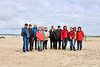 Unsere Gruppe, wir hatten uns in 3 Gruppne aufgeteilt, am Strand von Warnemünde