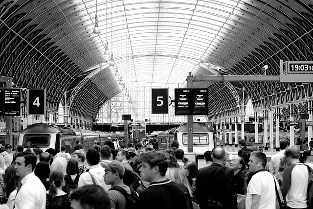 Paddington Station, Friday peak hour