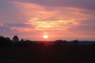 Sonnenuntergang über Prosselsheim