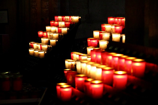 Candles at Notre Dame Cathedral