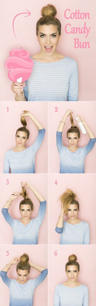 Hair Styles Ideas : This teased bun is great if your hair … | Flickr