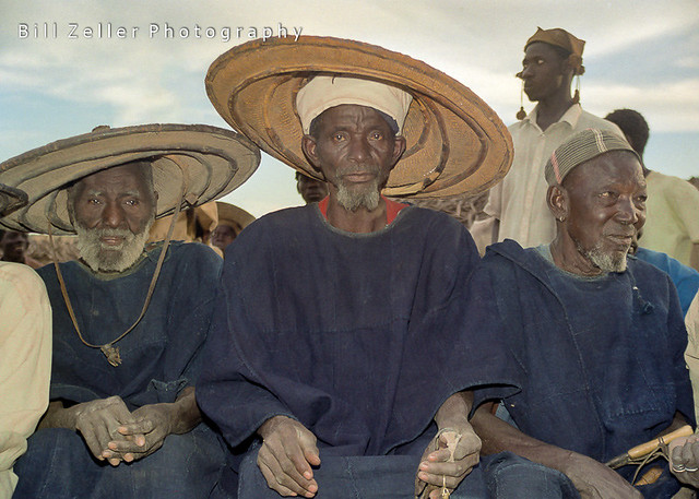 Village Elders at Dogon Mask Dance, Tireli, Mali, West Africa