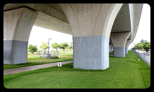 GOLF COURSE UNDER THE 506 FREEWAY in SOUTHERN OKINAWA