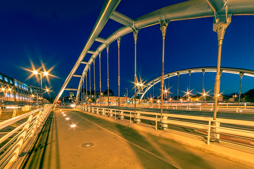 city cityscape cibin sibiu street bridge nikon night romania light lights landscape landscapes longexposure le d700 samyang 14mm wide ff ”full frame” ”samyang f28”