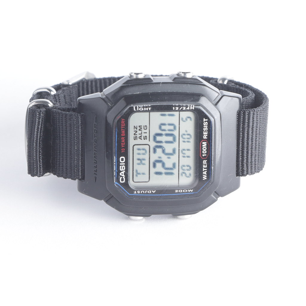Casio W 800h 1av Wristwatch With Black Nato Strap Nnebeker Flickr