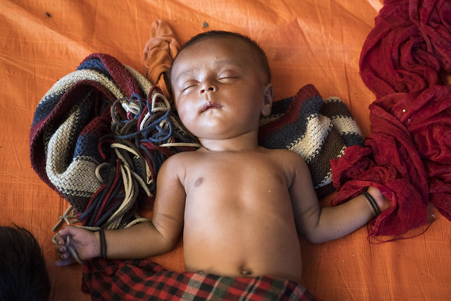 Rohingya baby in Balukhali camp 5888