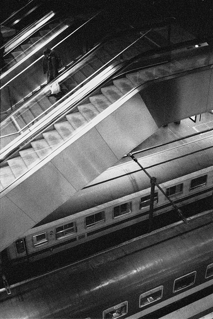 Alone on the escalator - re-scan