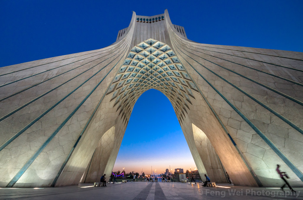 Night view of Azadi Tower, Tehran, Iran | Night view of the … | Flickr
