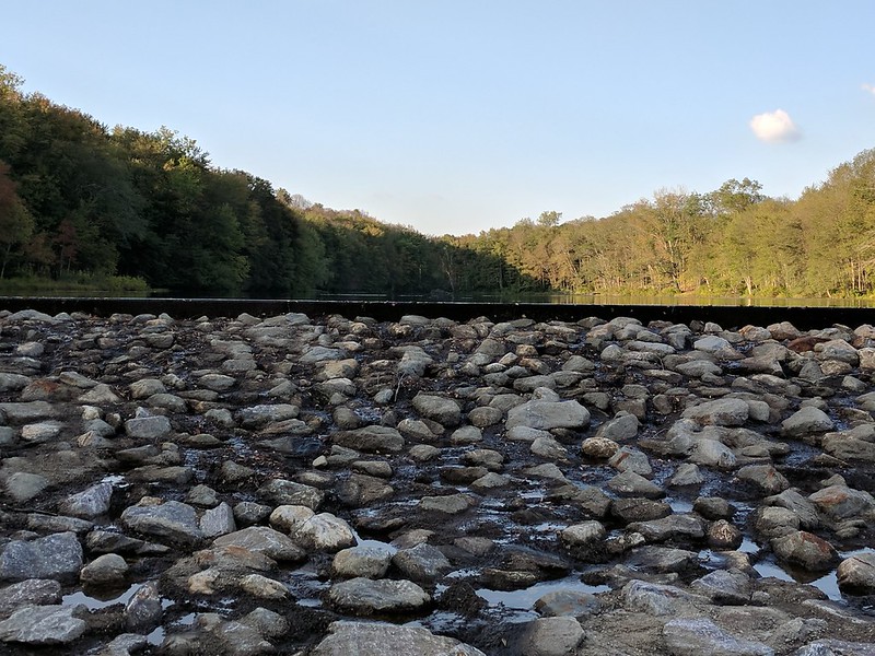 Beaver Brook Pond over the stone dam
