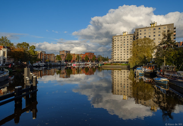 Groningen Oosterhaven on a sunny afternoon