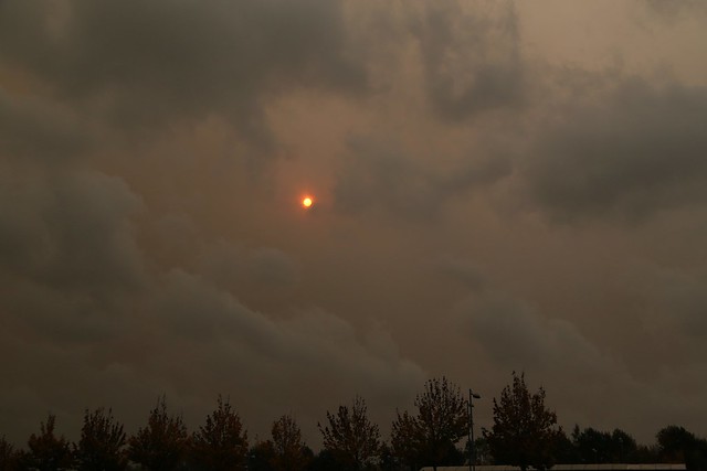Smoke and dust haze sky associated with storm Ophelia #3